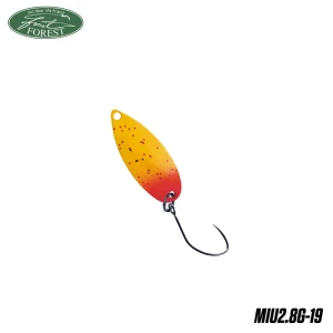 Lingura oscilanta Forest Miu 2.8g CULOARE 19 YELLOW RED TAIL