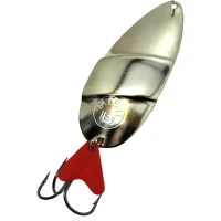 Lingurita Oscilanta Misu Mica Dublu Dolinger Argintata 12g