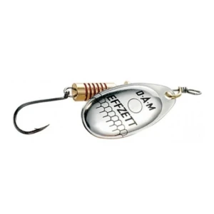 Lingura Rotativa 6gr DAM Effzett Spinner With Single Hook Silver