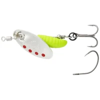 Lingurita Rotativa Savage Gear Spinner Grub, Sinking, Silver Red Lime, Nr.1, 3.8g