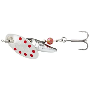 Lingurita Rotativa Savage Gear Spinner Sticklebait, Sinking, Dirty Silver Red, Nr.1, 4.5g