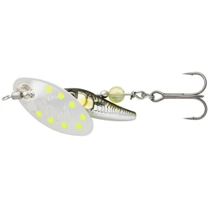 Lingurita Rotativa Savage Gear Spinner Sticklebait, Sinking, Green Silver Ayu, Nr.4, 9.1g