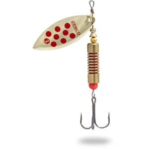 Lingurita Rotativa Zebco 8g Trophy Z-River No. 2 gold/red dots sinking