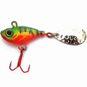 Spinnertail Profi Blinker Spinner Jig Fish, Green Fire Tiger, 10g