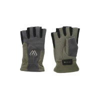 Manusi Mikado Fleece - Half Finger Xl Gray-Green