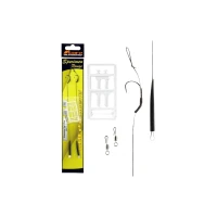Carlige Legate Carp Academy Snowman Rig, 21cm, Nr.4, 25lbs, 2buc/plic