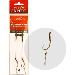 Carlige Legate Carp Expert Blow Black Rig, 15lbs, nr.4, 2buc/plic