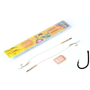 Carlige Legate Extra Carp Rigs 444+, 20cm, 25Lbs, Nr. 6, 2buc/pac