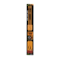 Carlige Legate Fox Edges Wide Gape nr 6 Camotex Semi Stiff Coated braid  20lb 2 buc