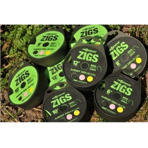 MONTURA KORDA READY ZIGS BARBED, NR.10/8LBS, 3BUC/ROLA 300CM