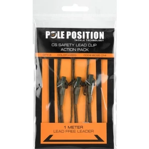 MONTURA POLE POSITION SAFETY LEADCLIP PENTRU PLUMB PIERDUT WEED 3BUC/PLIC