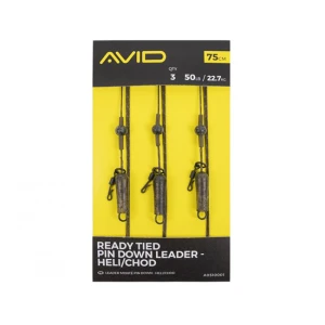 Montura Avid Carp Ready Tied Pin Down Leader Heli/Chod, 3buc/plic