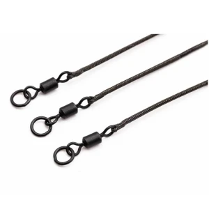 Montura cu Vartej si Anou Korda Kable Ring Swivel, Gravel Brown, 50cm