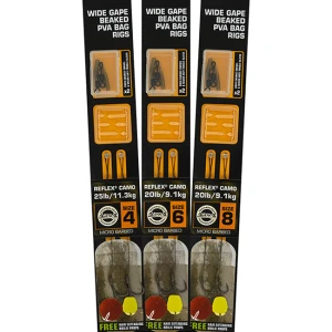 RIG FOX EDGES WIDE GAPE BEAKED PVA BAG 2BUC/PLIC nr.4 25 lbs