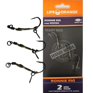 Rig Crap Ronnie Rig 08 Orange Series 7 No.8, 20lb, 3buc/pac