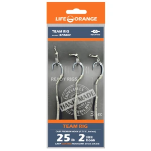 Rig Crap Team Rig 06 Orange Series 8 No.6, 25lb, 20cm, 3buc/pac