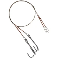 Montura Mikado Cu Vartej Si Ancora Dubla, 25cm, 10kg, Brown, 2buc/plic