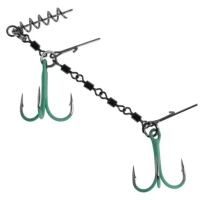Montura Mikado Stinger Jaws Double Evo Fluo, 25kg, Nr.1/0, 1buc/plic