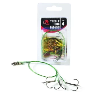 Monturi Rapitor Filfishing cu Struna, Vartej, Ancora Nr.2, 30cm, 15kg, 3buc/pac