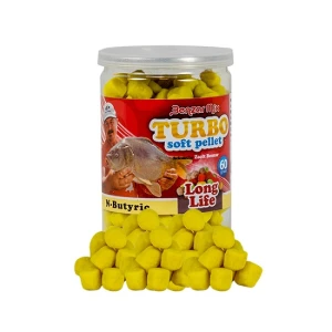 Pelete Benzar Mix Turbo Soft Long Life Fluo Carp 60g