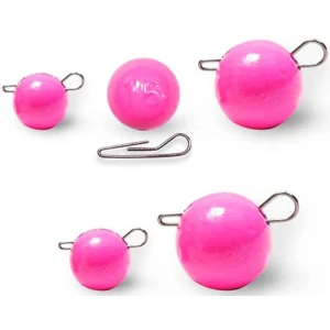 Plumbi Cheburashka Cu Agrafa Detasabila, Roz Fluo, 2.5g, 7buc/plic