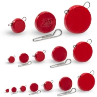 Plumbi Cheburashka Plat Orange Cu Agrafa Detasabila, Rosu, 12g, 5buc/plic