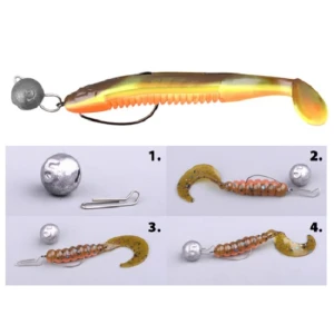 LESTAJ PLUMB SPRO 18GR PTR MONTURA CHEBURASAHKA 4BUC