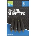 Plumbi Preston Inline Olivettes, 0.6g, 5buc/pac