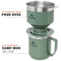 Filtru Cafea / Ceai STANLEY The Perfect-Brew Pour Over 0.59L / 20oz, Hammertone Green