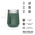 Cana Termoizolanta Stanley GO The Everyday Tumbler Hammertone Green 0.29 L