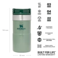 Termos STANLEY The NeverLeak Travel Mug Hammertone Green 0.25L 