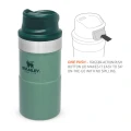 Termos STANLEY The Trigger Action Travel Mug Hammertone Green 0.25L 