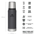 Termos Standley, The Legendary Classic Thermo Bottle, Charcoal, 0.75L