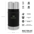 Termos pentru mancare Stanley The Legendary Classic Food Jar Matte Black Pebble 0.7L 