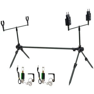Kit Energo Team Carp Expert Advancer Rod Pod + Avertizori cu Snag Bar