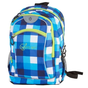 Rucsac Wheel Bee Night Vision Albastru / Alb cu LED 