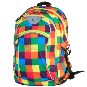 Rucsac Wheel Bee Night Vision Portocaliu / Albastru / Verde cu LED