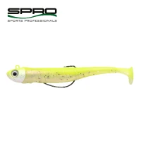 Shad Spro Gutsbait Uv 110 Mm Plus Offset 3/0 14 Gr Lemon And Pearl