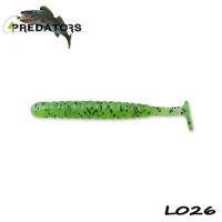 Shad 4predators Worm Shad Laminat 8cm Culoare L026 Kiwi 6buc/plic