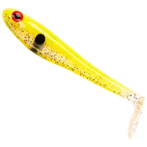 Shad Berkley PowerBait Hollow Belly, Speckled Lime, 12.5cm, 4buc/plic