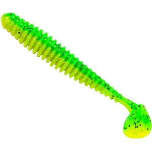 Shad Berkley PowerBait Swimmer Soft, Lime Chartreuse, 7cm, 8buc/plic