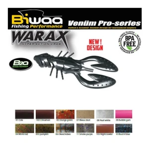 Shad Biwaa Warax 7.5cm culoare Black and Blue