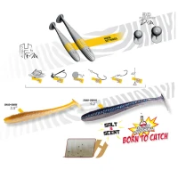 Shad Colmic Herakles Shad-Ow70 7cm White Pepper, 8buc/plic