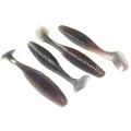 Shad Hide Up Stagger Original 3" Salt, S-02 Pearl Glow, 7.6cm, 4.5 g, 10buc/pac