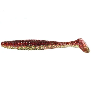 Shad Hide Up Stagger Original 3" Salt, SN-08 Akakin, 7.6cm, 4.5 g, 10buc/pac