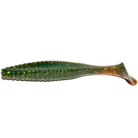 Shad Hide Up Stagger Original Salt 4", S-05 Motor Oil Gold Flake, 10.2cm, 10g, 8buc/pac