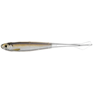 Shad Live Target Ghost Tail Minnow Dropshot, Silver / Brown, 11.5cm, 4buc/pac