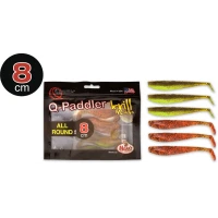 Shad Quantum 8cm Q-Paddler Power Packs Allround Mix  3x pumpkinseed chart 3x original appleseed  6.buc/plic