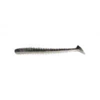 Shad Rapture Ribbed Slim Shady 8.75cm 10buc/plic Black Silver