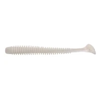 Shad Rapture Ribbed Slim Shady 8.75cm 10buc/plic White Ghost